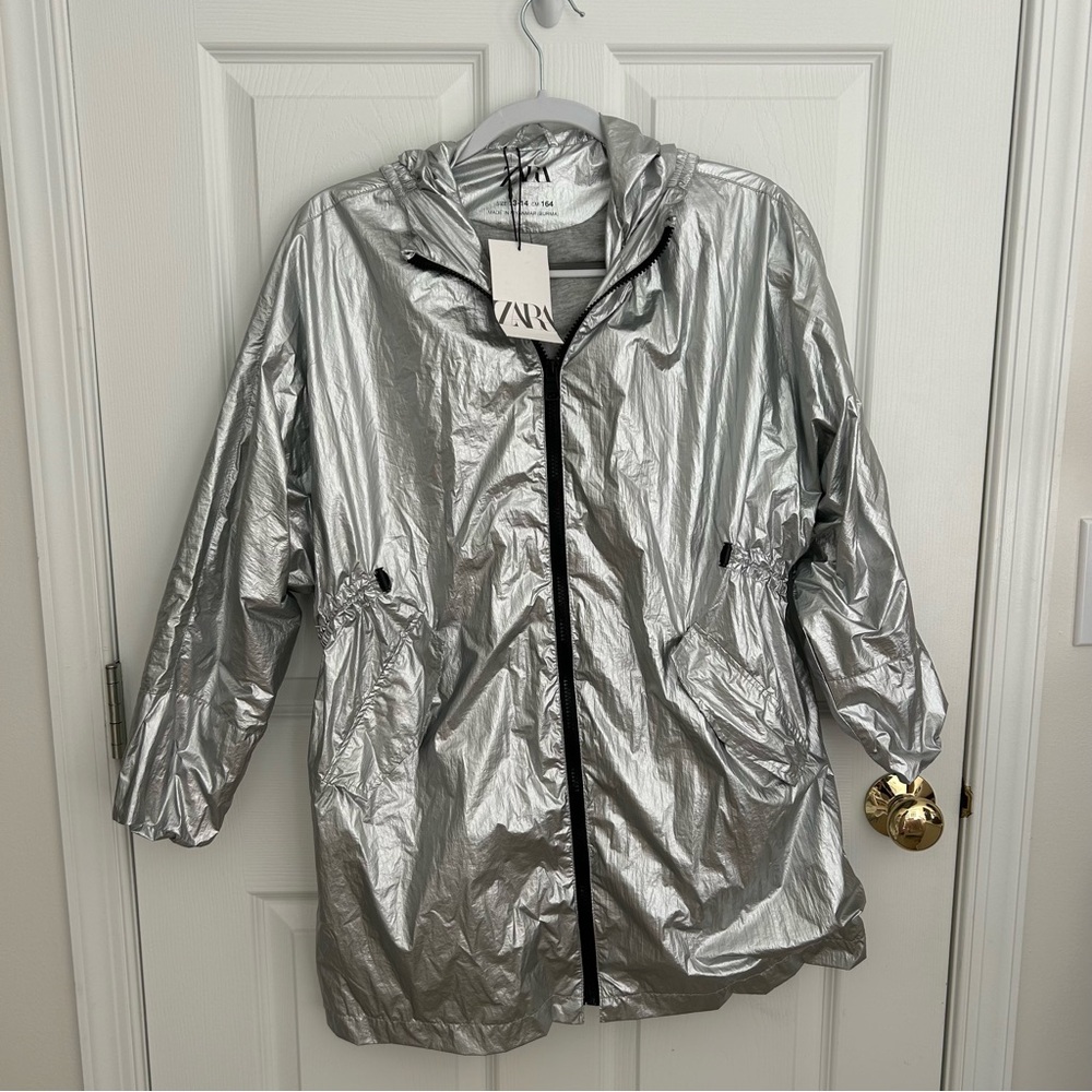 Zara Metallic Coat